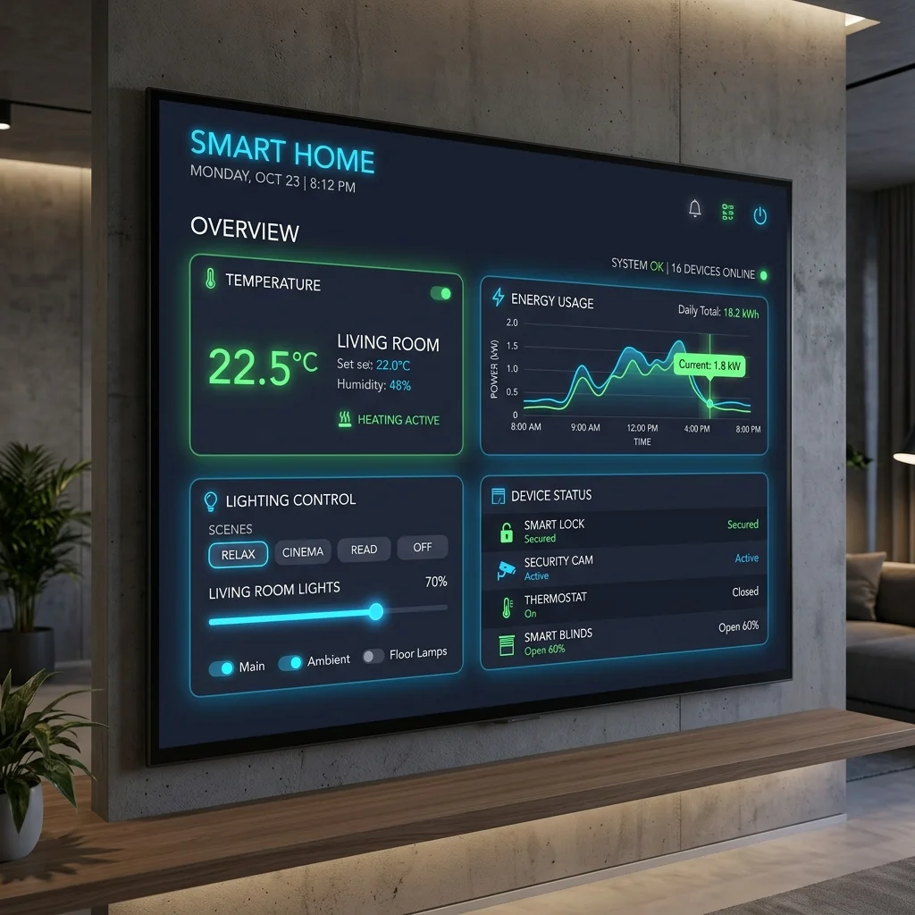 Smart Home Integration Control Panel